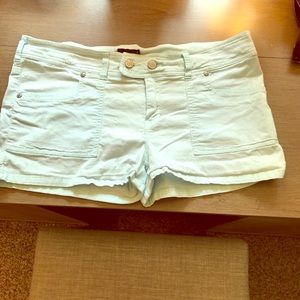 Juniors shorts, wet seal, size 13, mint colored